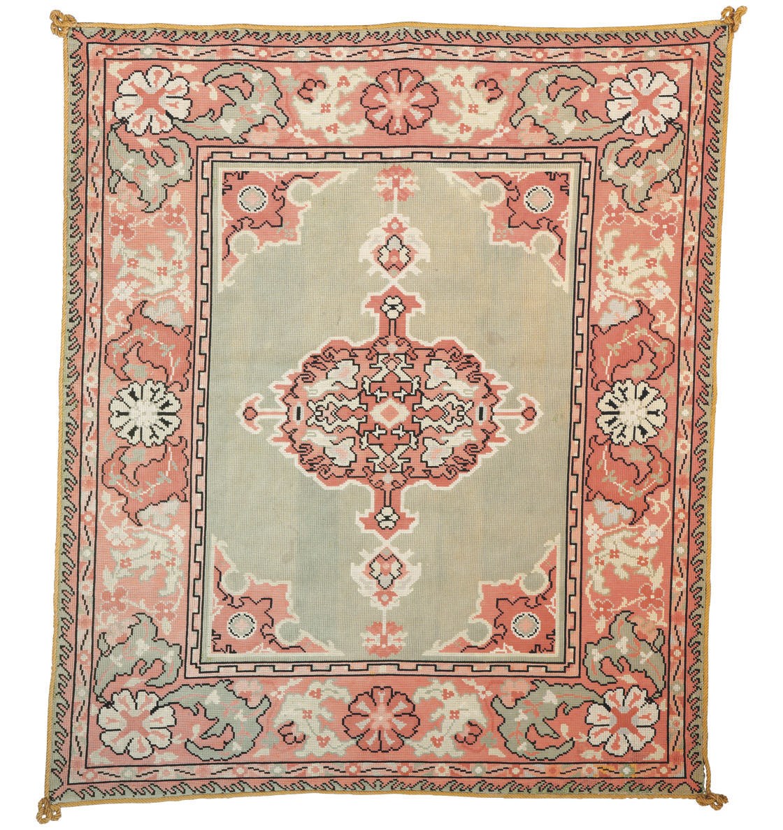 A EUROPEAN NEEDLEWORK RUG