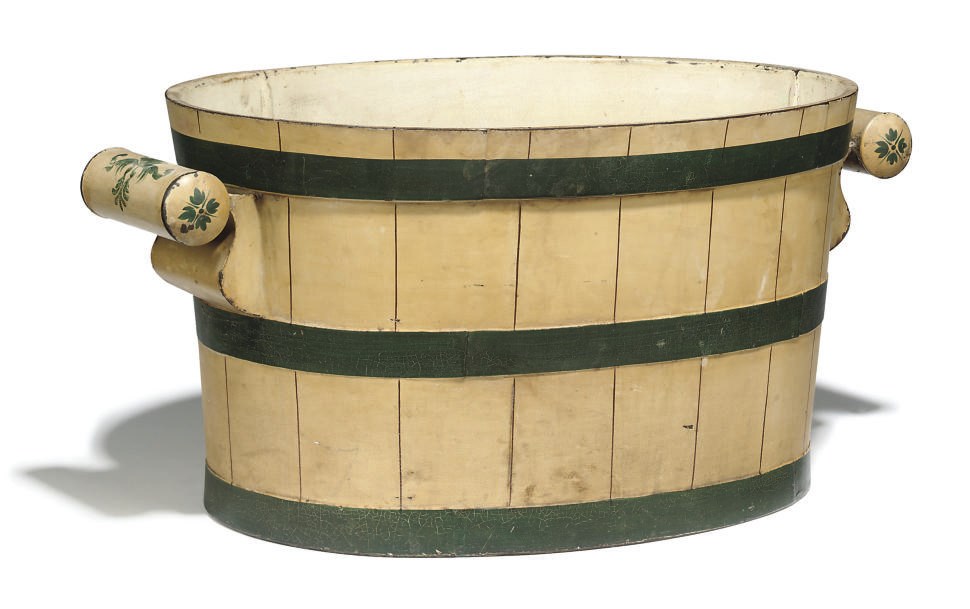 A REGENCY TOLE JARDINIERE