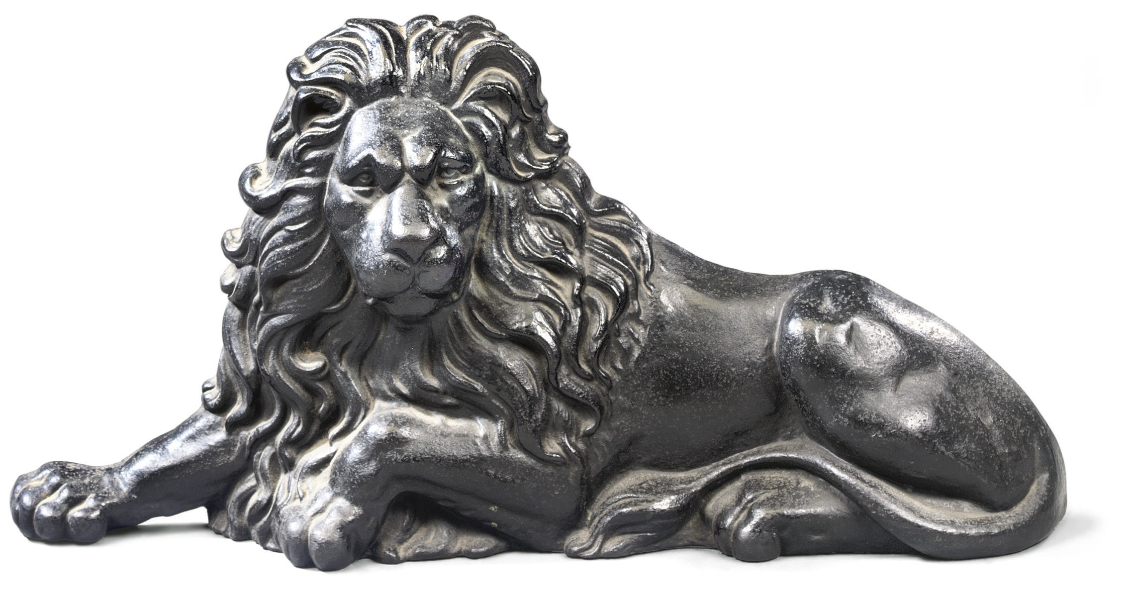 A LATE VICTORIAN CAST-IRON LION