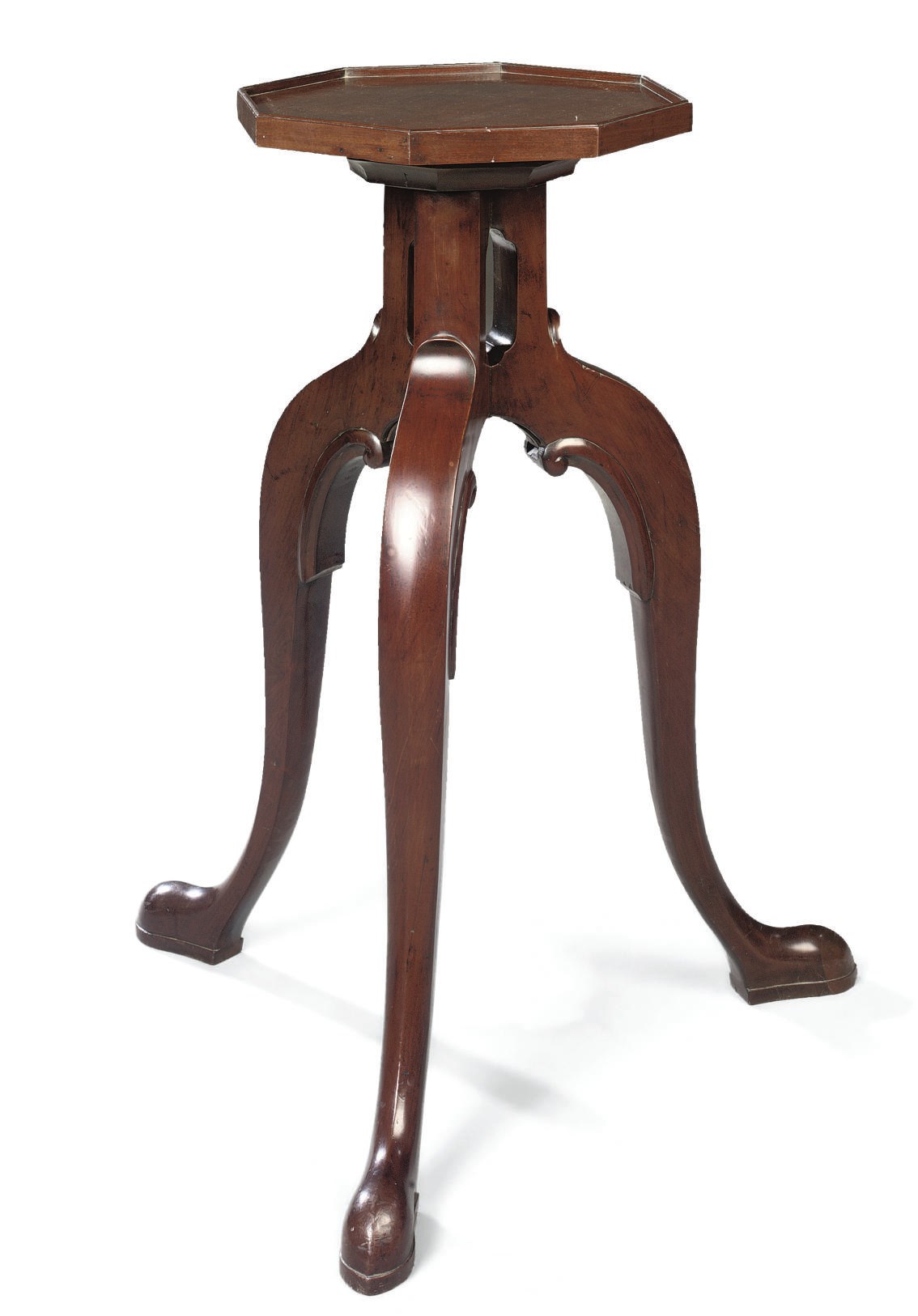 A GEORGE III MAHOGANY STAND