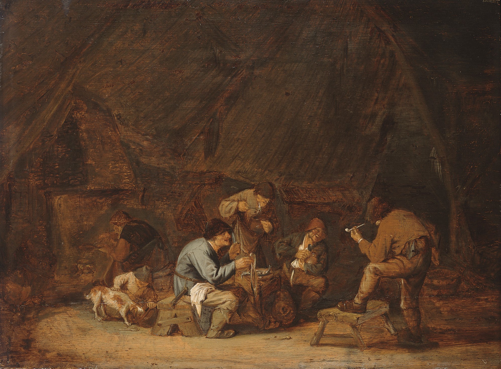 ATTRIBUE A ADRIAEN VAN OSTADE (HAARLEM 1610-1684)