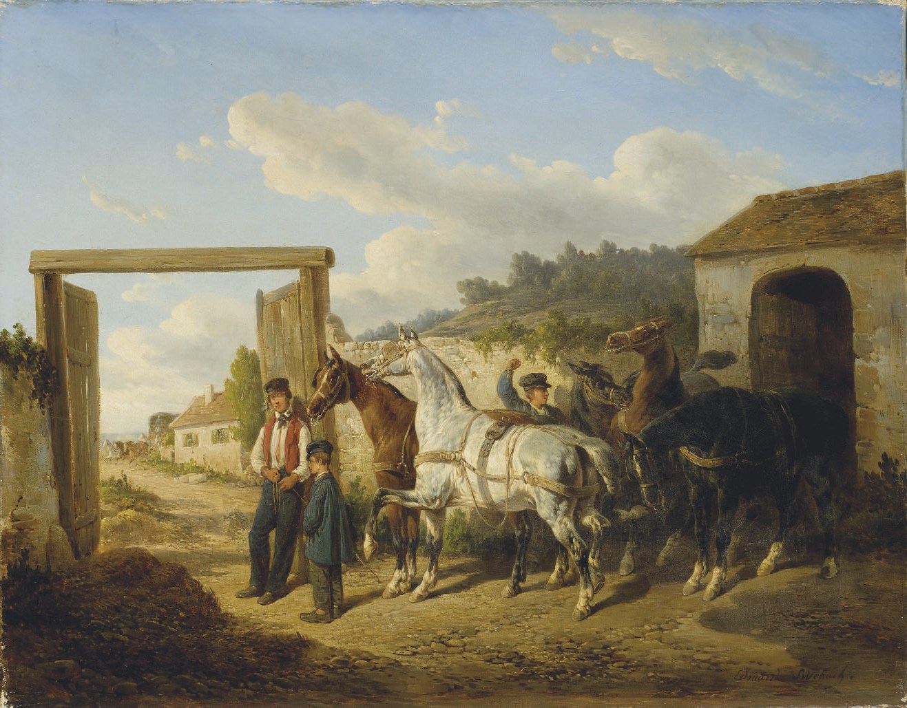 BERNARD EDOUARD SWEBACH (PARIS 1800-1870 VERSAILLES)