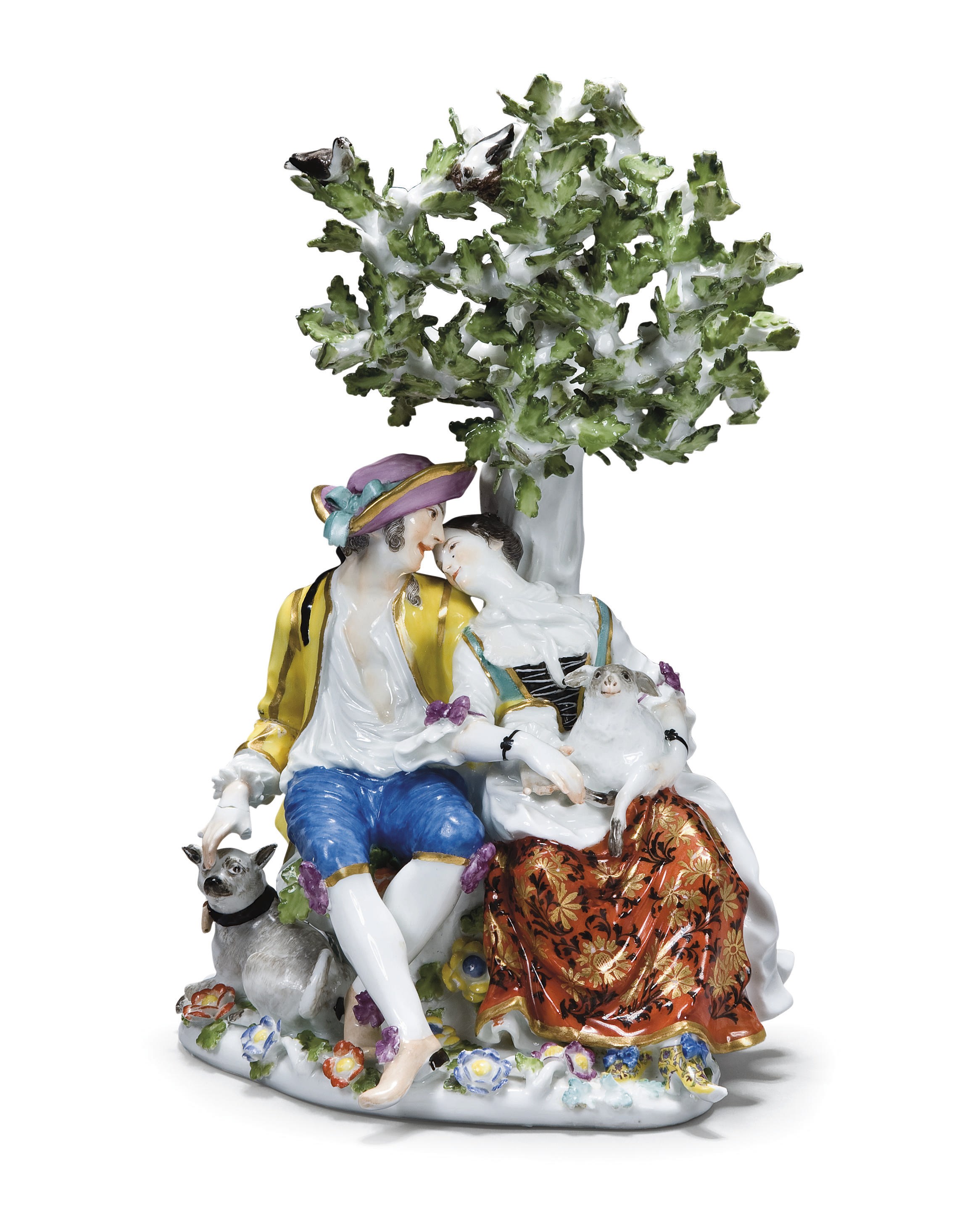 GROUPE EN PORCELAINE DE MEISSEN DU XVIIIEME SIECLE