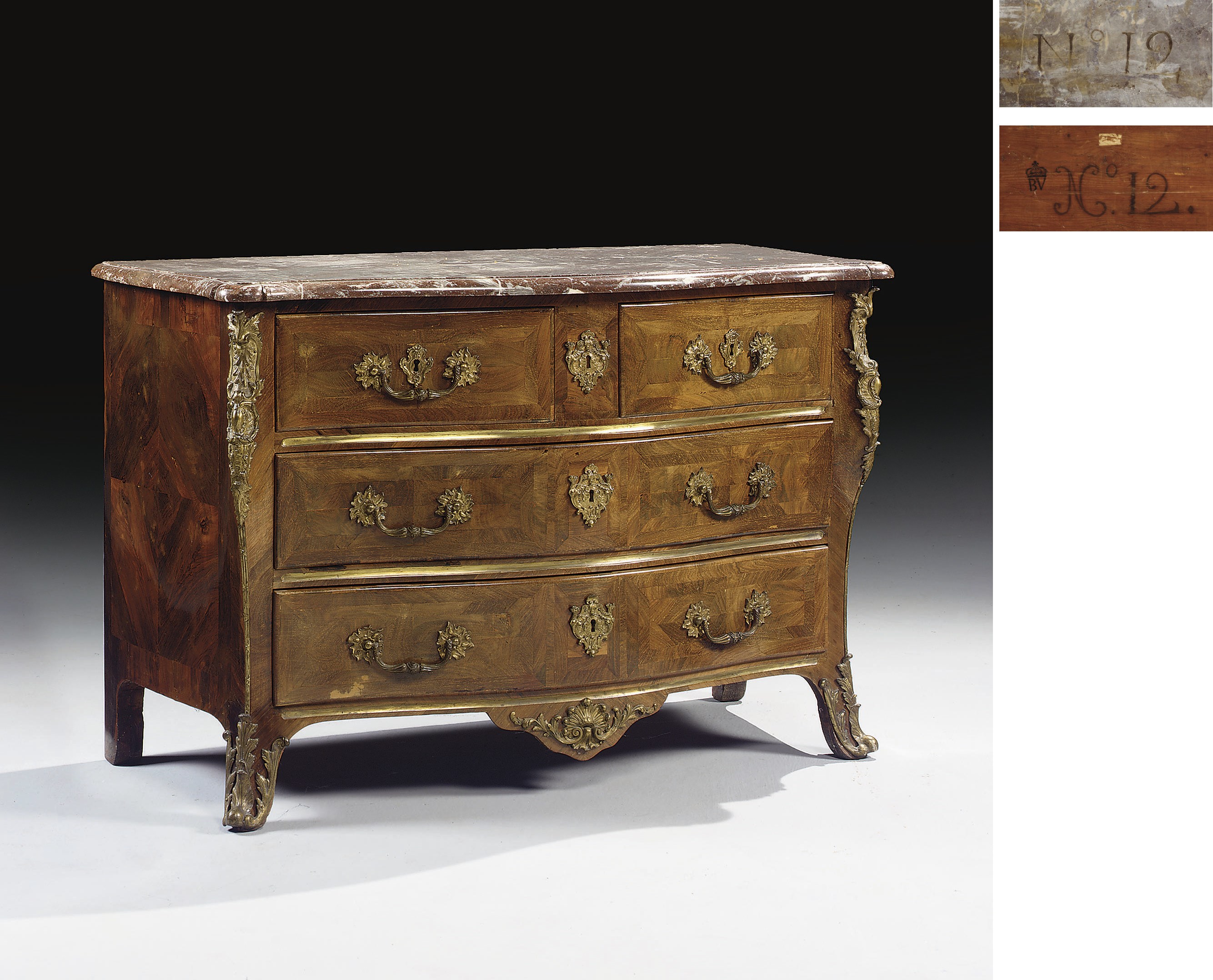 COMMODE ROYALE D'EPOQUE LOUIS XV