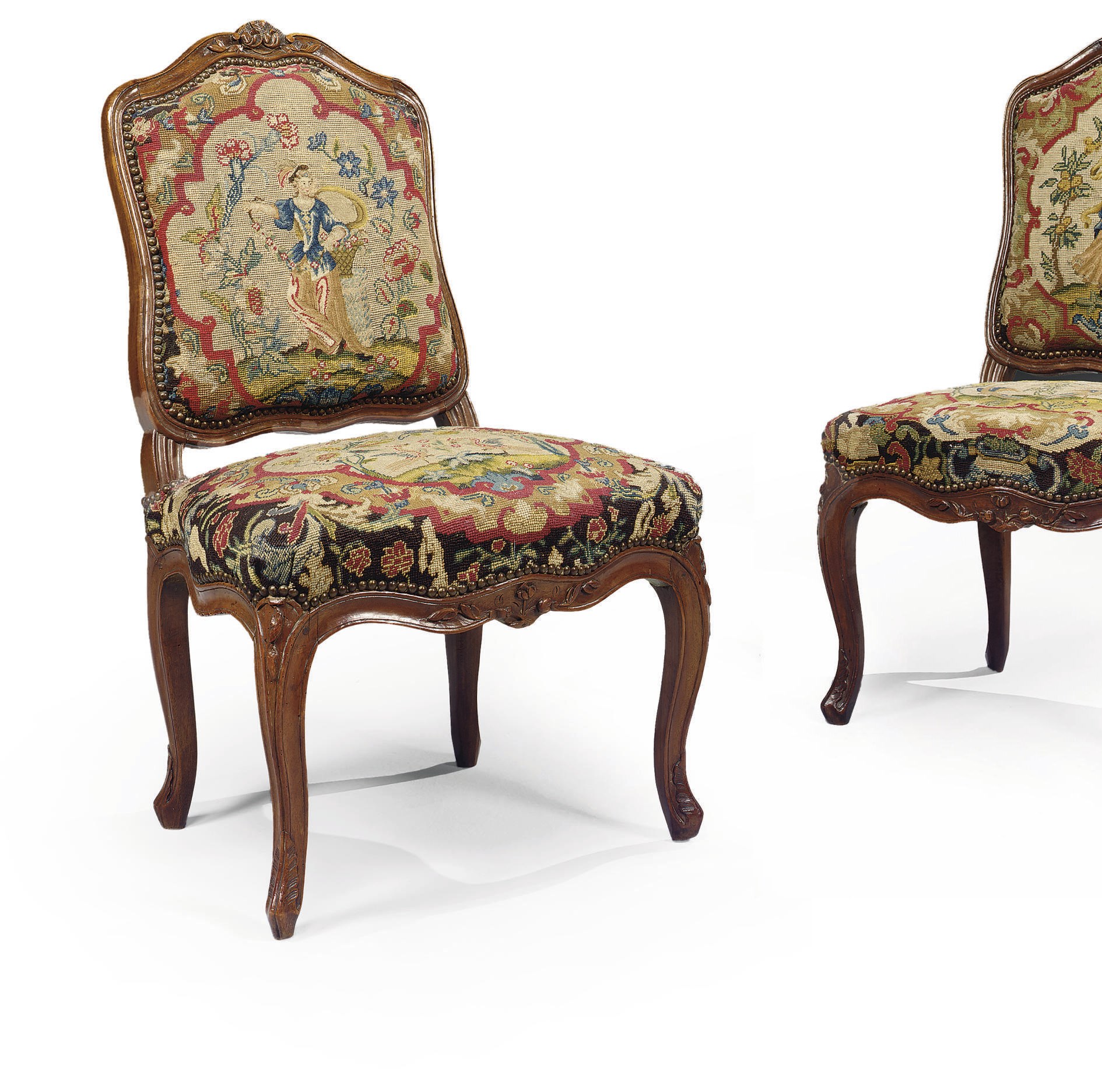 PAIRE DE CHAISES A LA REINE D'EPOQUE LOUIS XV