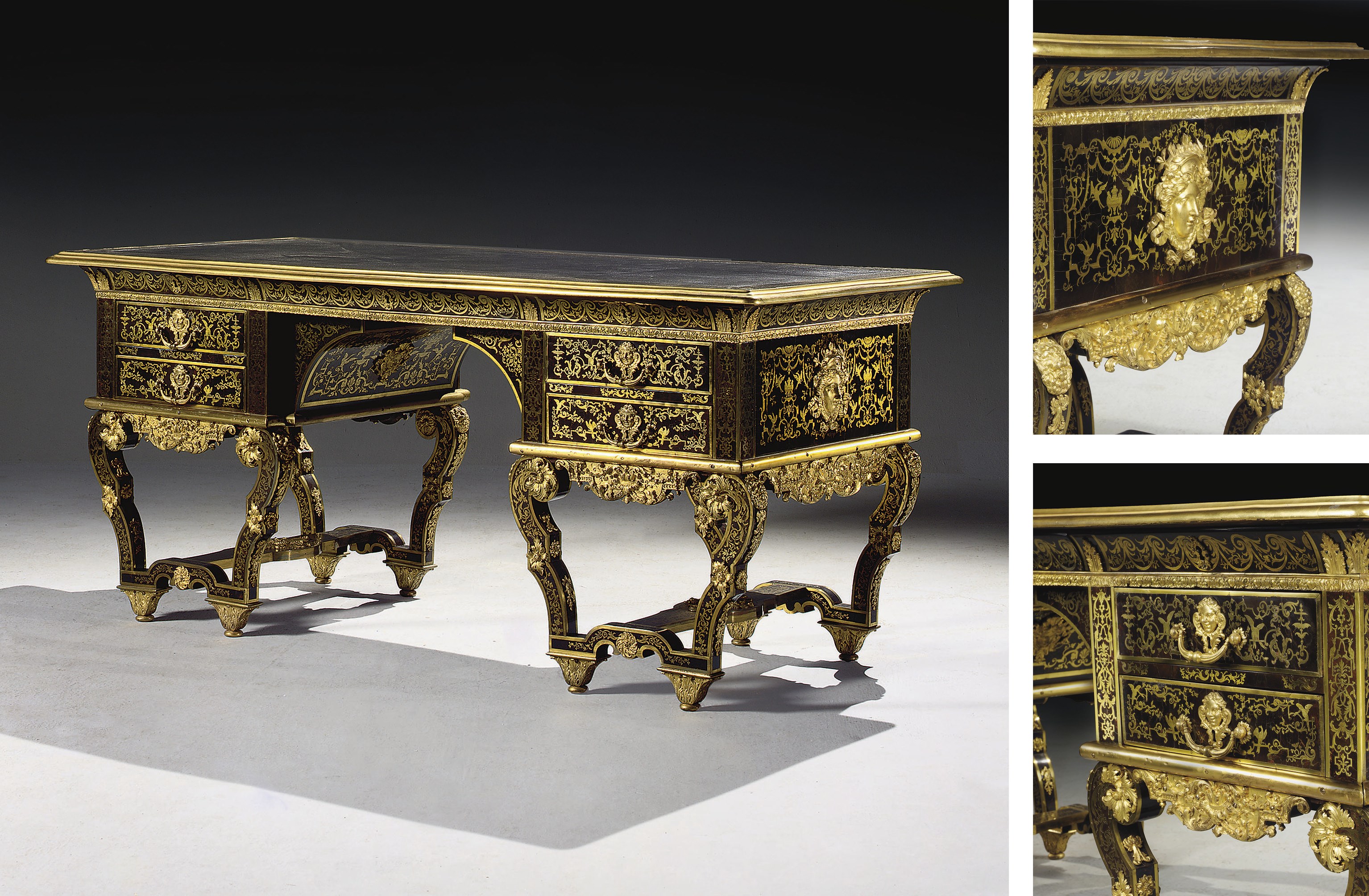 IMPORTANT BUREAU D'EPOQUE LOUIS XIV