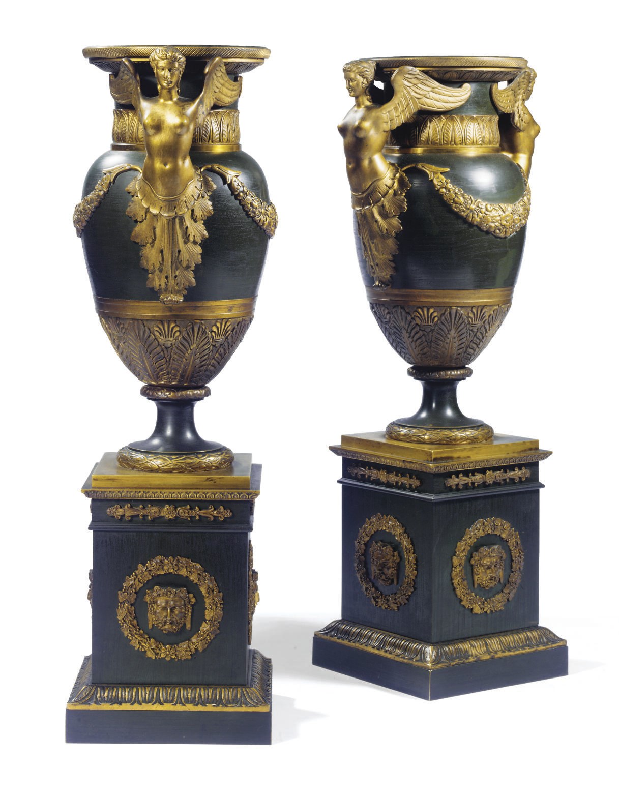 PAIRE D'URNES D'EPOQUE NAPOLEON III