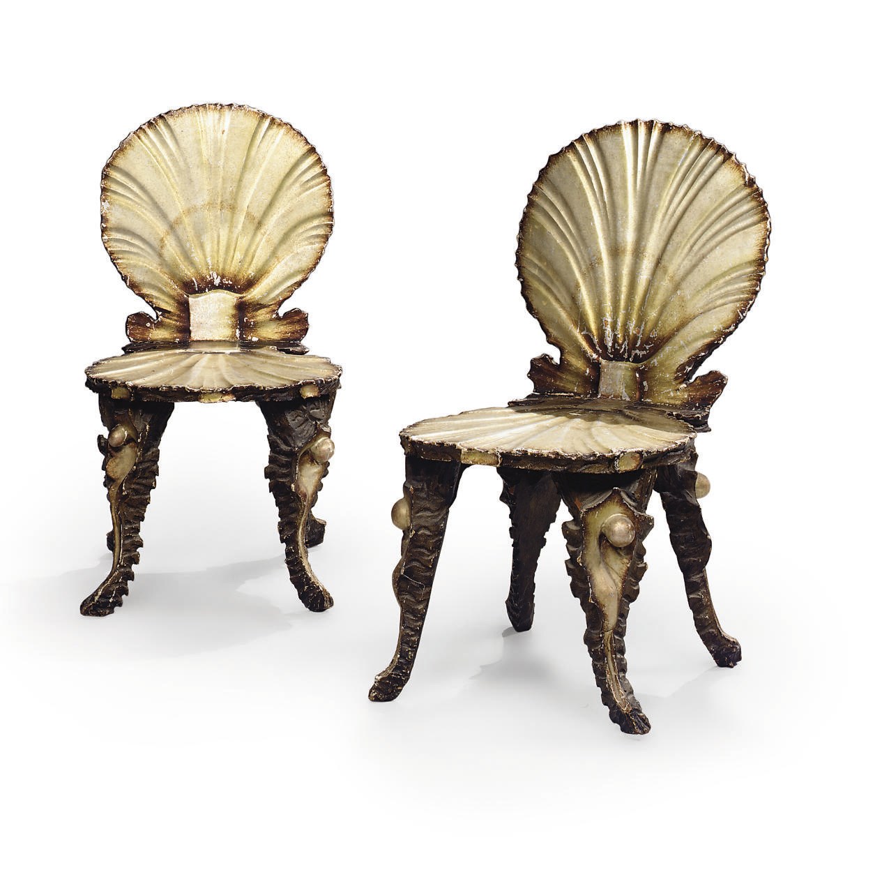 PAIRE DE CHAISES ITALIENNES DU XIXEME SIECLE