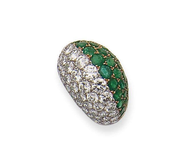 BAGUE EMERAUDES ET DIAMANTS, PAR CARTIER