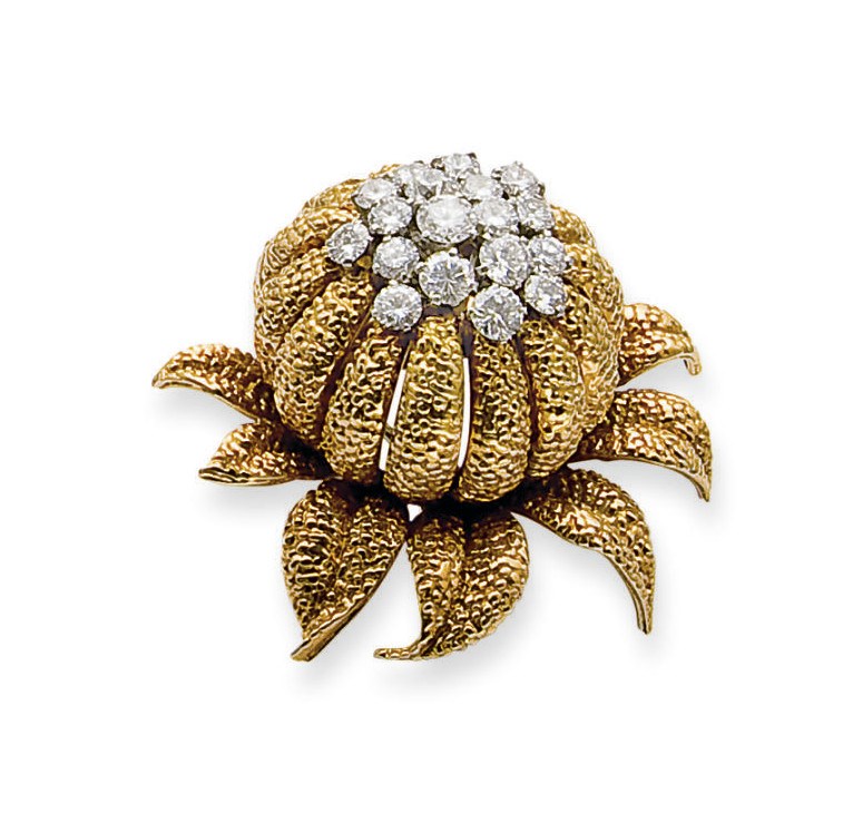 BROCHE DIAMANTS, PAR VAN CLEEF & ARPELS
