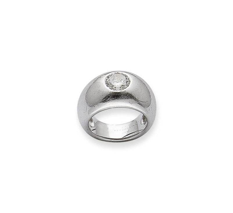 BAGUE SOLITAIRE DIAMANT, PAR MAUBOUSSIN