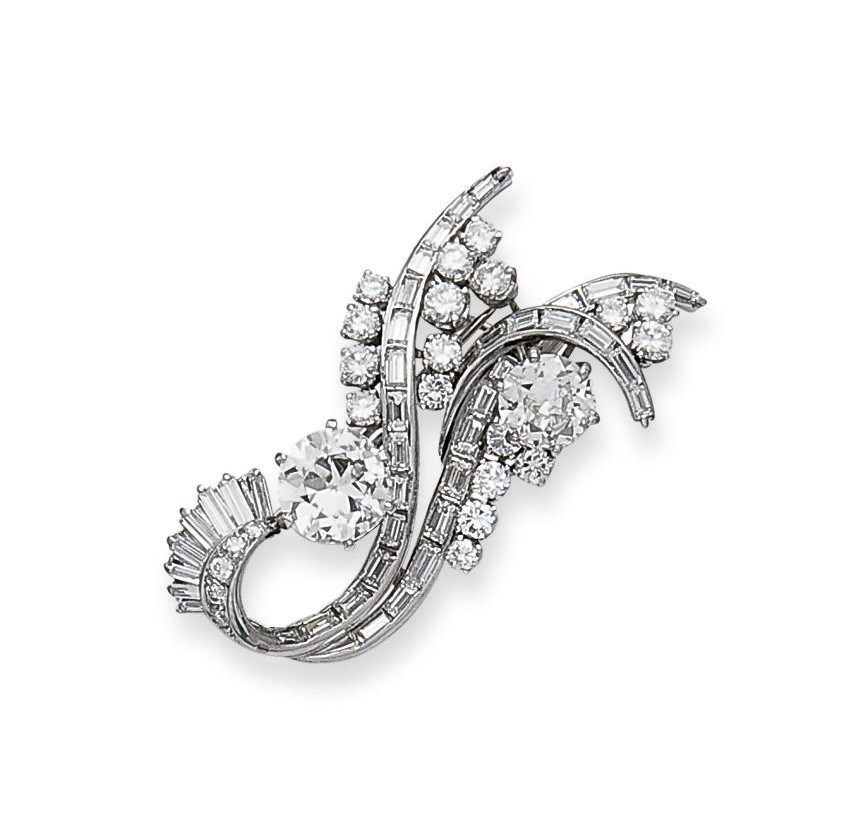 BROCHE DIAMANTS