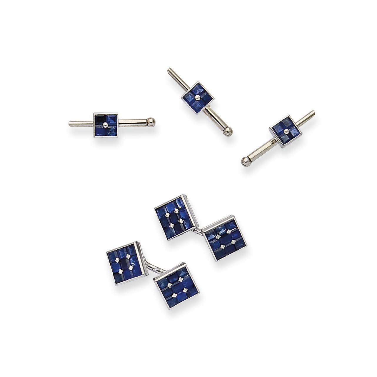 PARURE D'HABIT SAPHIRS, PAR CARTIER