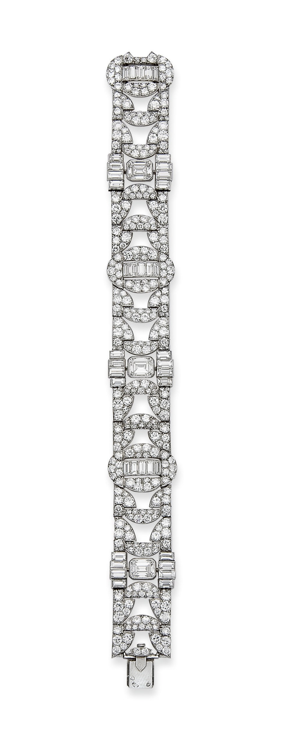 BRACELET ART DECO DIAMANTS