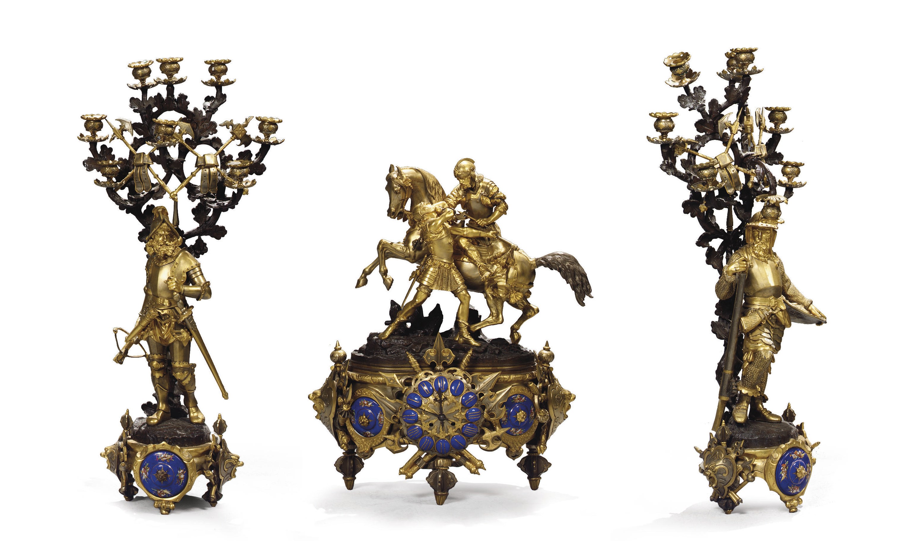 GARNITURE DE CHEMINEE D'EPOQUE NAPOLEON III