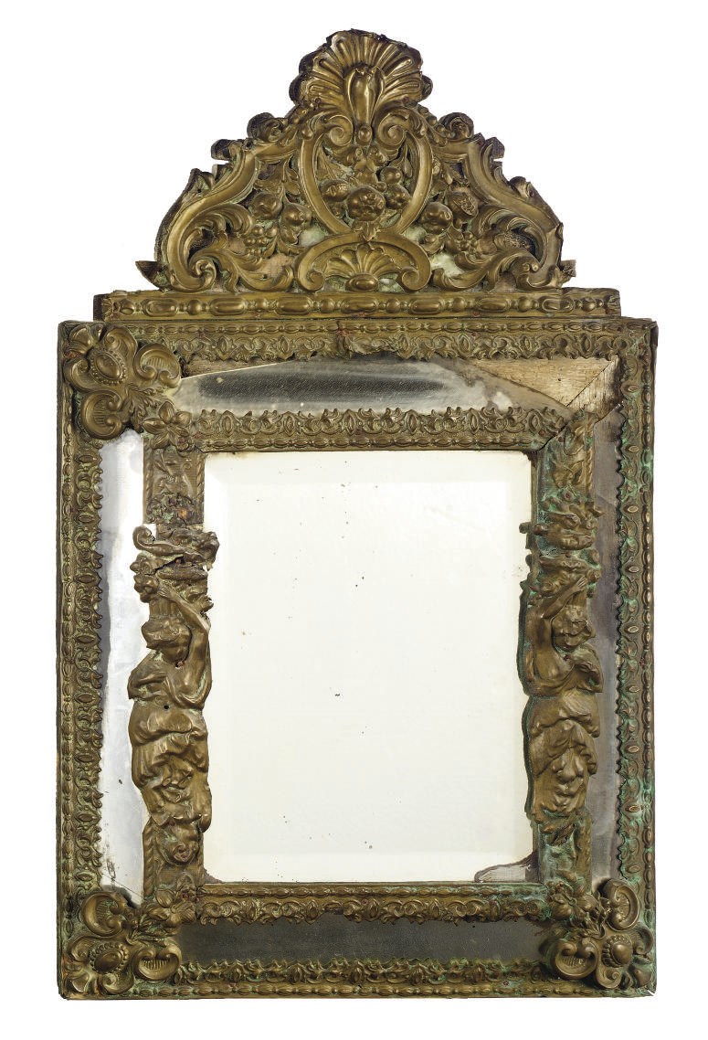 MIROIR A PARE-CLOSES DE STYLE LOUIS XIV