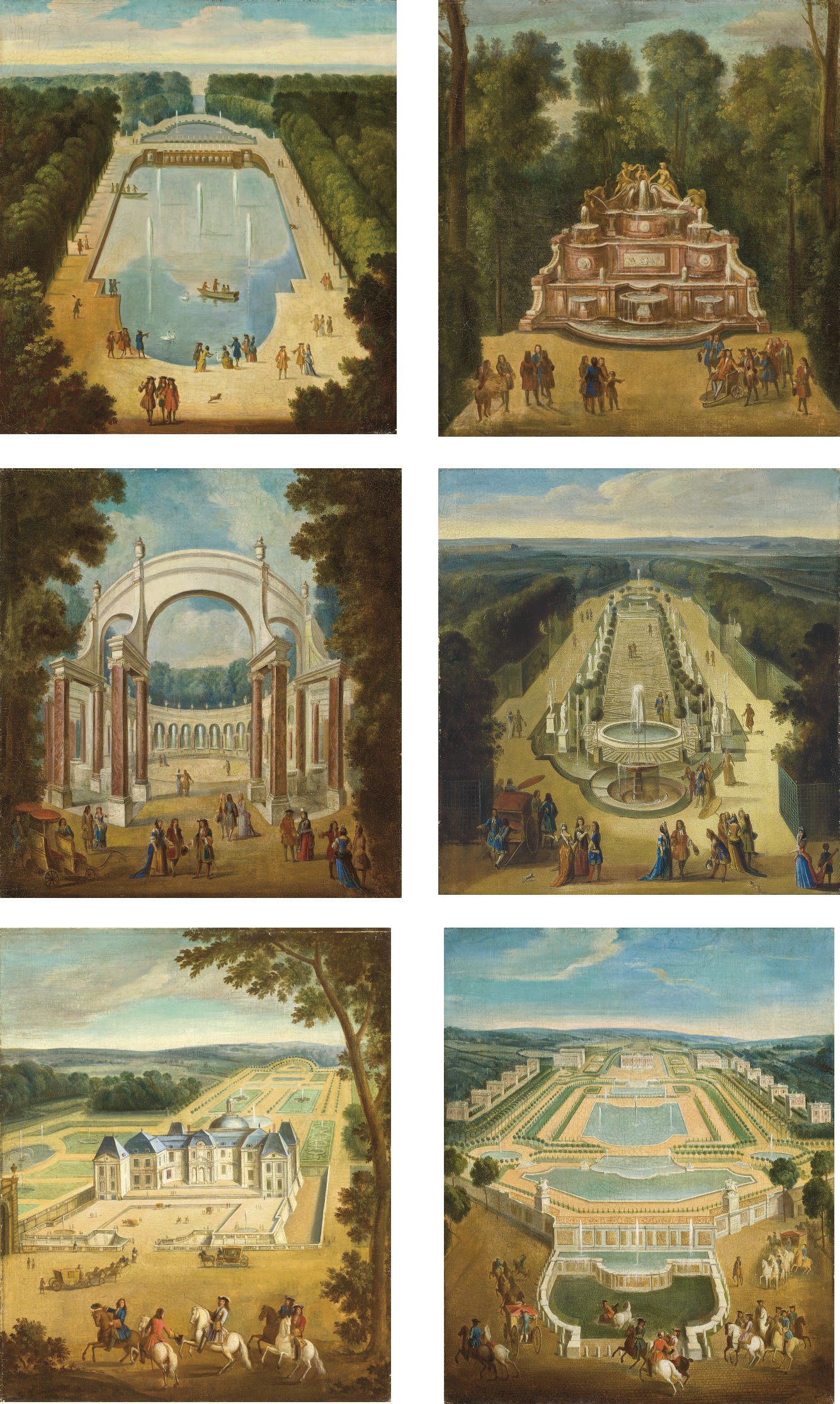 D'APRES ETIENNE ALLEGRAIN, CHARLES CHATELAIN, JEAN COTELLE, JEAN-BAPTISTE MARTIN, GABRIEL PERELLE ET PIERRE-DENIS MARTIN