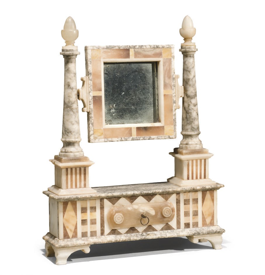PETIT MIROIR DE COIFFEUSE DU XIXEME SIECLE