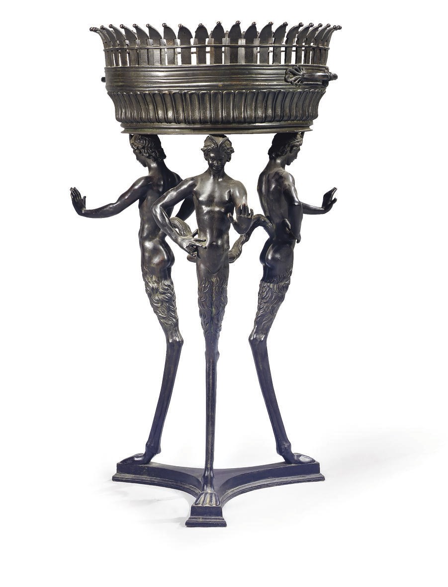 JARDINIERE D'APRES L'ANTIQUE DE LA SECONDE MOITIE DU XIXEME SIECLE