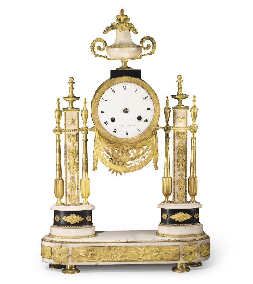 PENDULE PORTIQUE D'EPOQUE LOUIS XVI