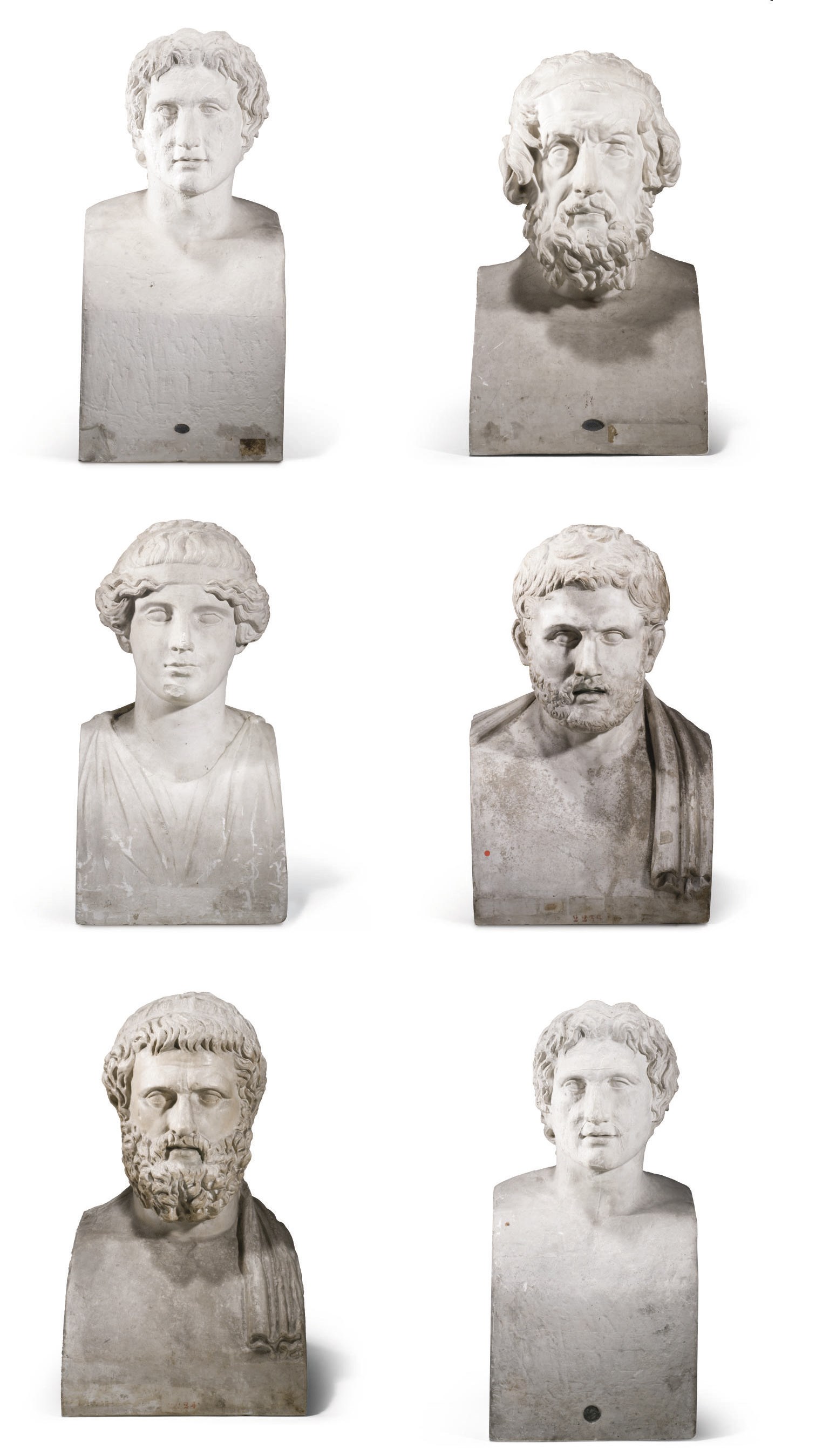 SIX BUSTES DU XIXEME ET XXEME SIECLE