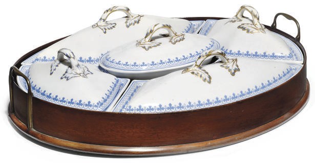 A MINTON EARTHENWARE SUPPER-SET