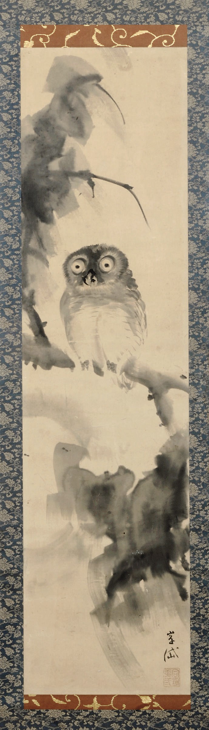 A JAPANESE SCROLL PAINTING