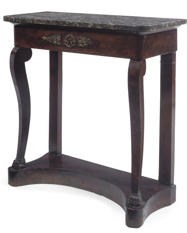 A LOUIS-PHILIPPE MAHOGANY CONSOLE TABLE