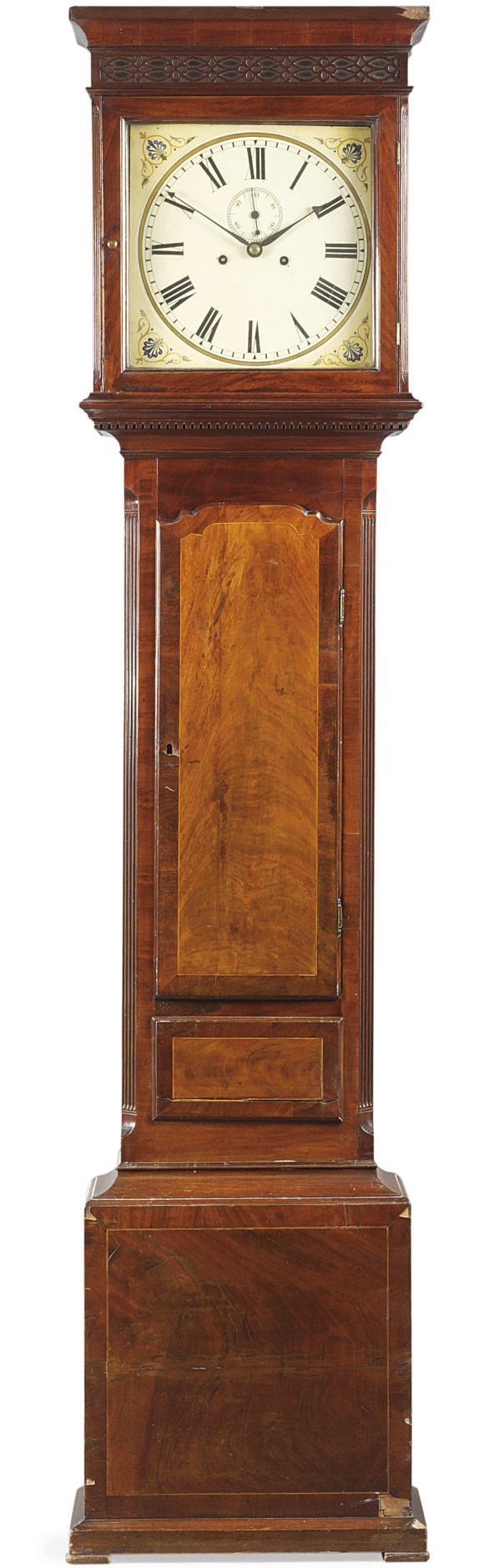 A Victorian mahogany striking eight day longcase clock
