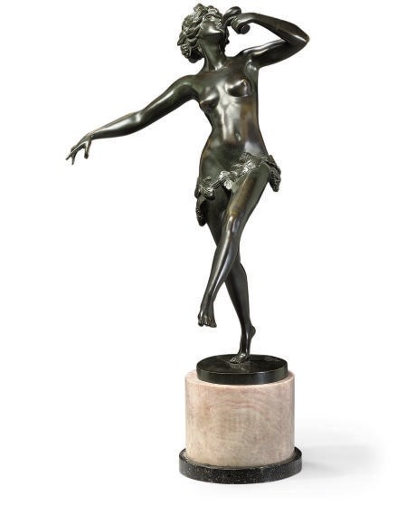 BACCHANALIAN, A JAEGER BRONZE FIGURE