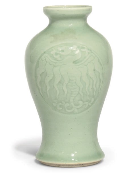 A Chinese celadon glazed vase