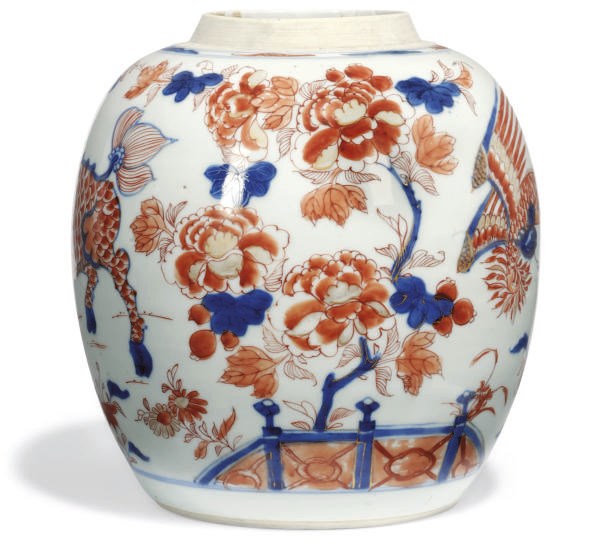 A CHINESE IMARI GINGER JAR
