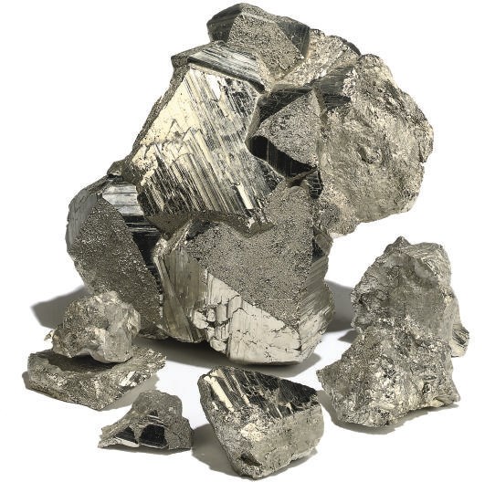 A LARGE PYRITE SPECIMEN