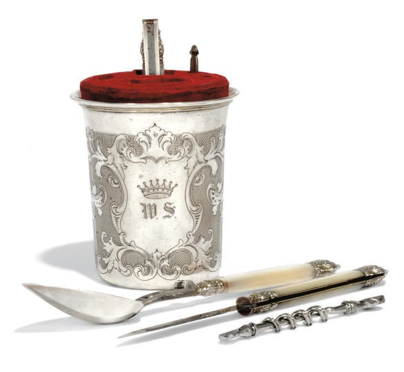 A COMPOSITE FRANCO-GERMAN SILVER CAMPAIGN SET