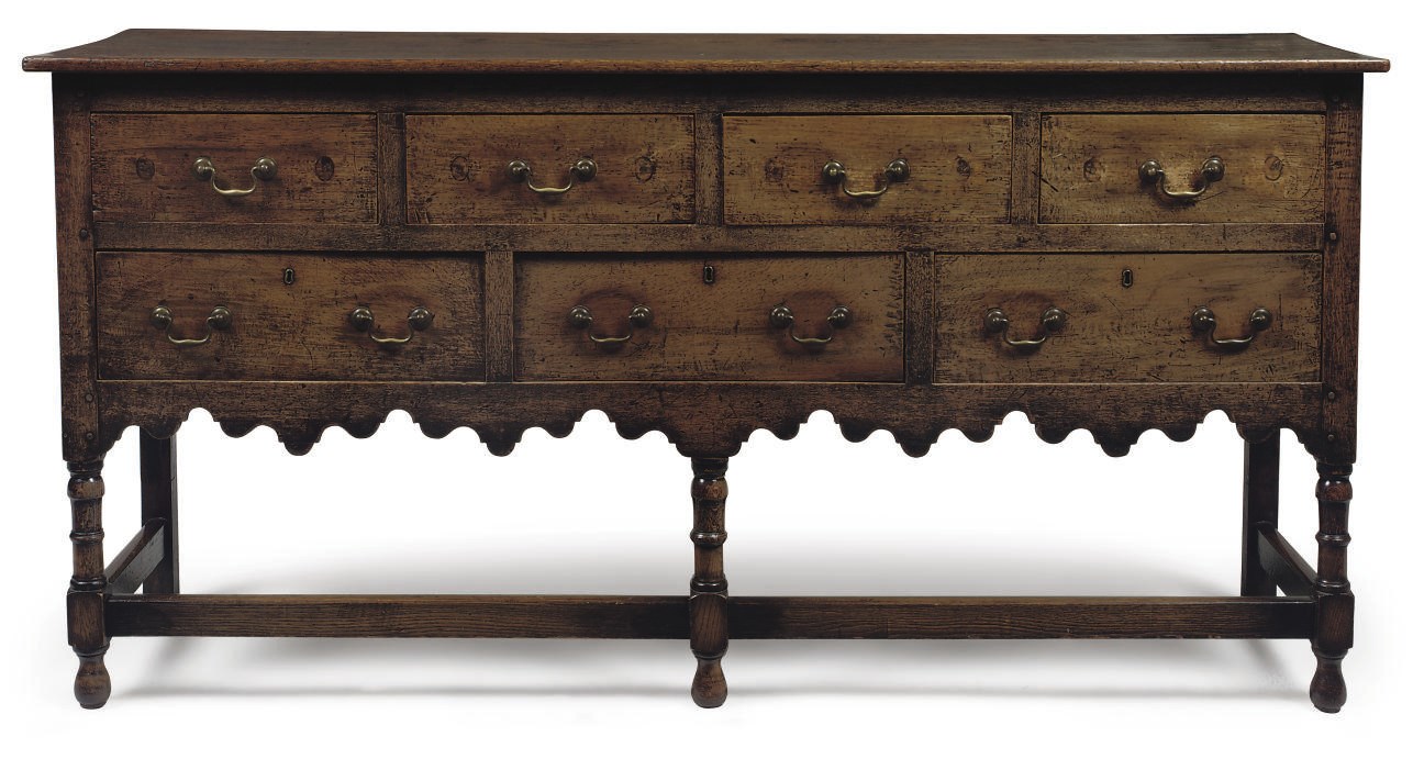 AN ENGLISH OAK DRESSER