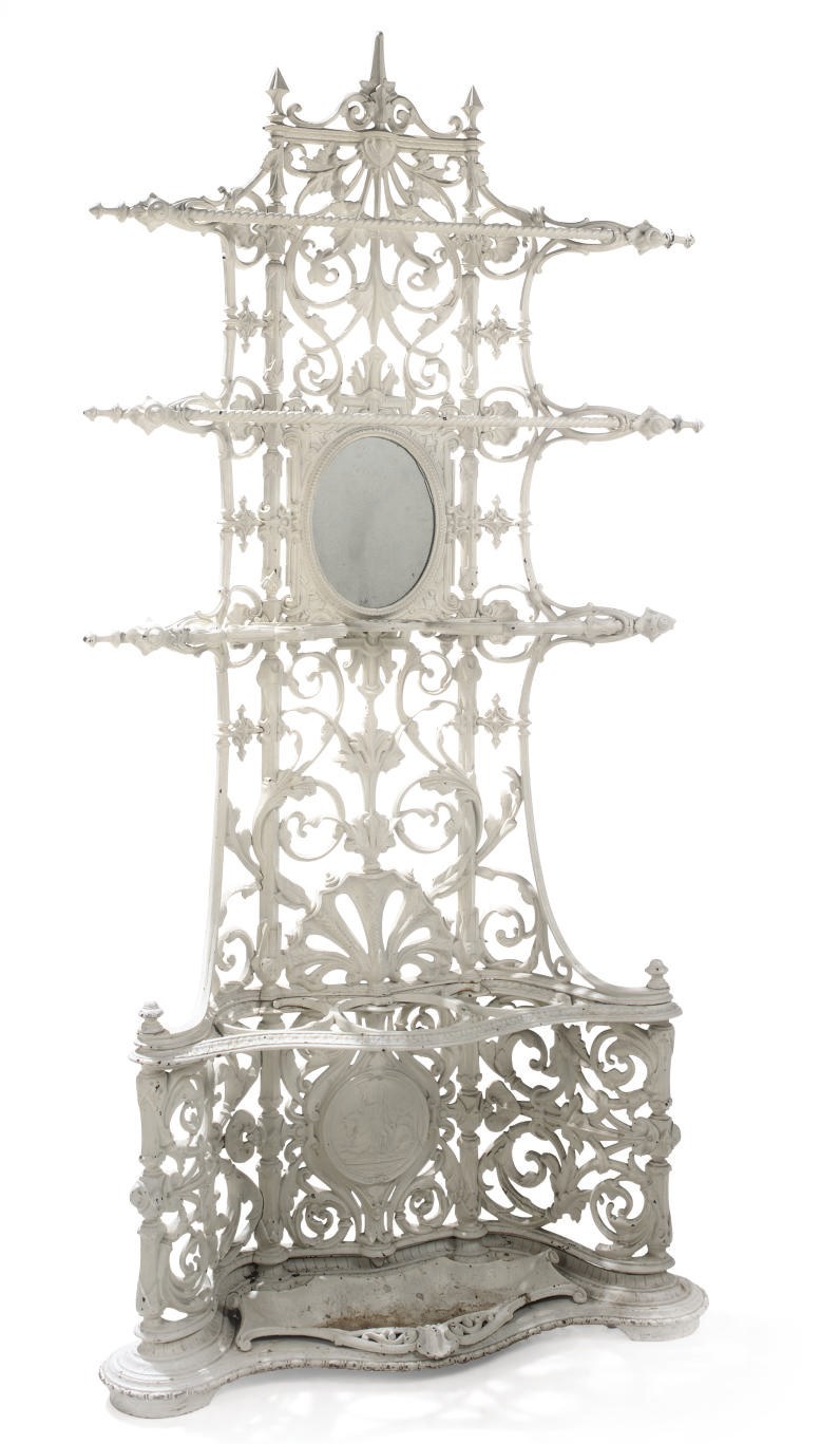 A COALBROOKDALE CAST-IRON HALL-STAND