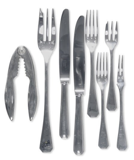AN EXTENSIVE FRENCH SILVER-PLATED FLATWARE SERVICE,