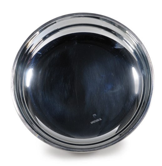 A LARGE GROUP OF NINETY-TWO FRENCH SILVER-PLATED SHALLOW BOWLS,