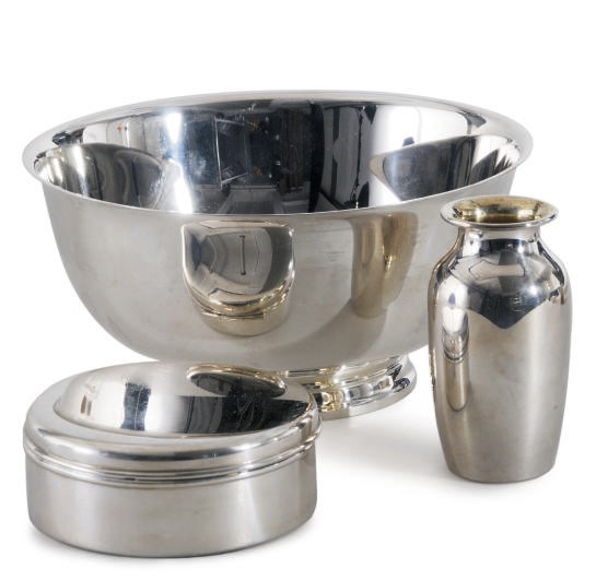 A GROUP OF AMERICAN SILVER TABLE ARTICLES,