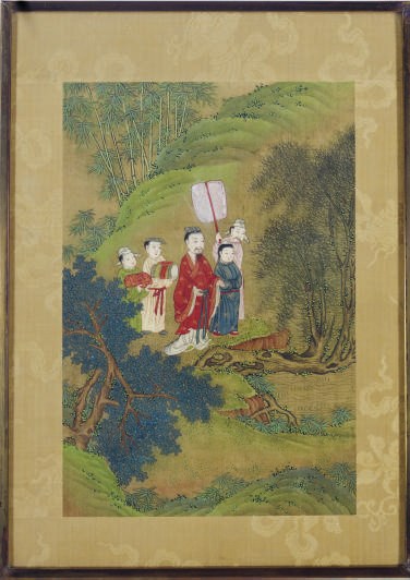 FIVE CHINESE PAINTINGS ON SILK,