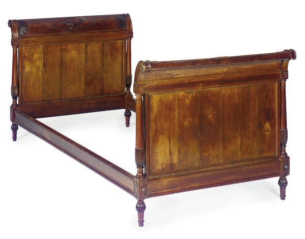 A FRENCH MAHOGANY DAYBED,