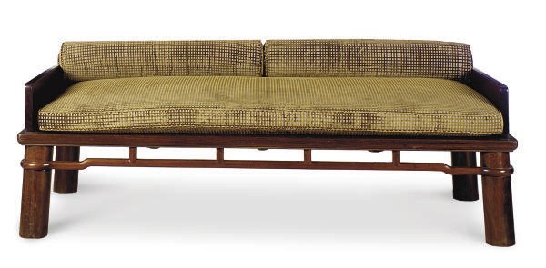 A JAPANESE HARDWOOD DAYBED,