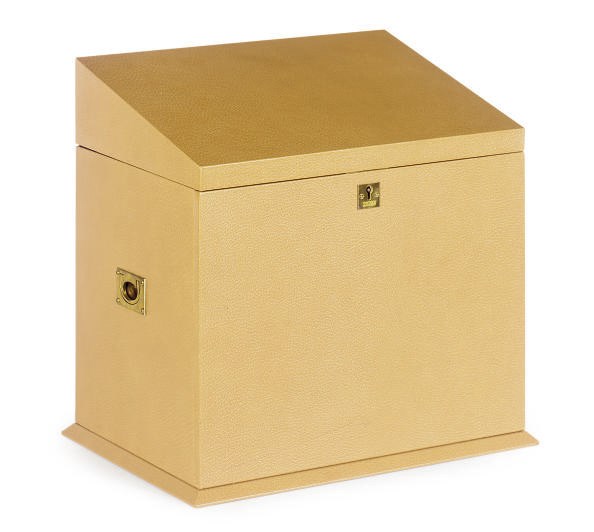 A SMYTHSON LEATHER BOUND STATIONARY BUREAU,