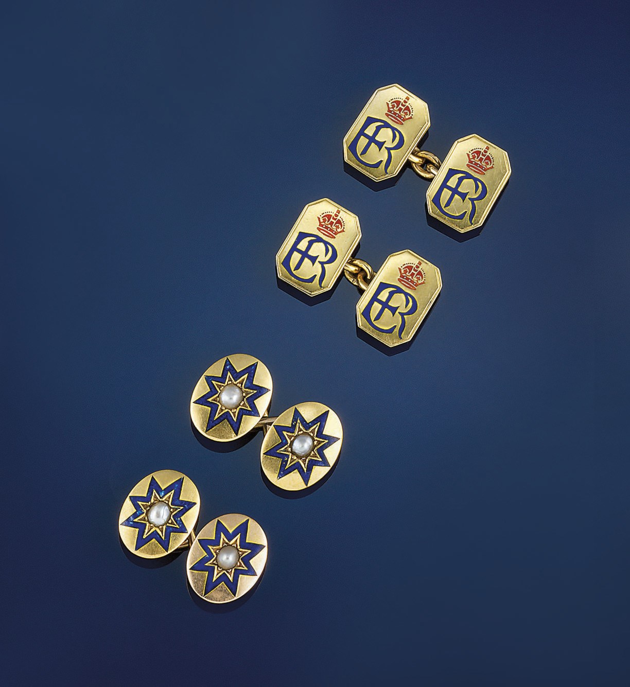 Two pairs of cufflinks