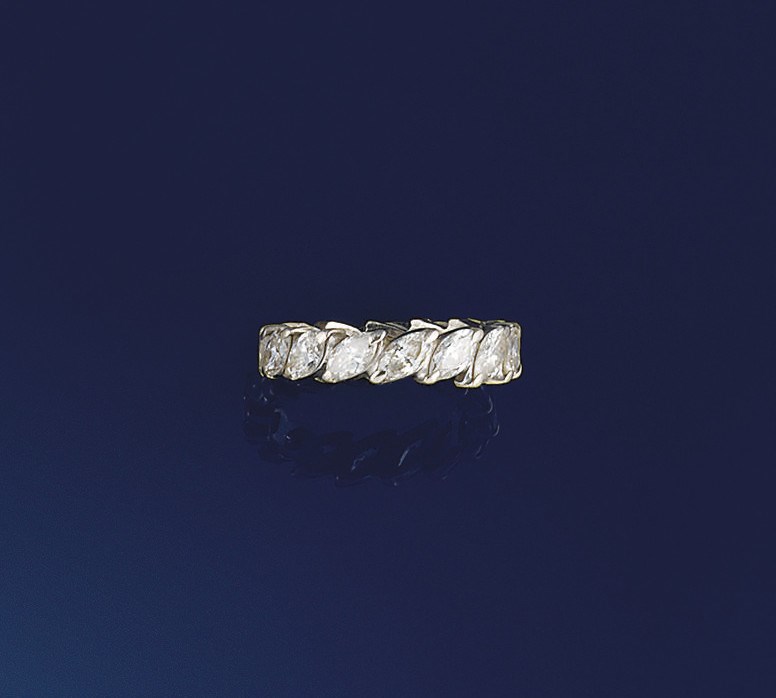 A diamond eternity ring