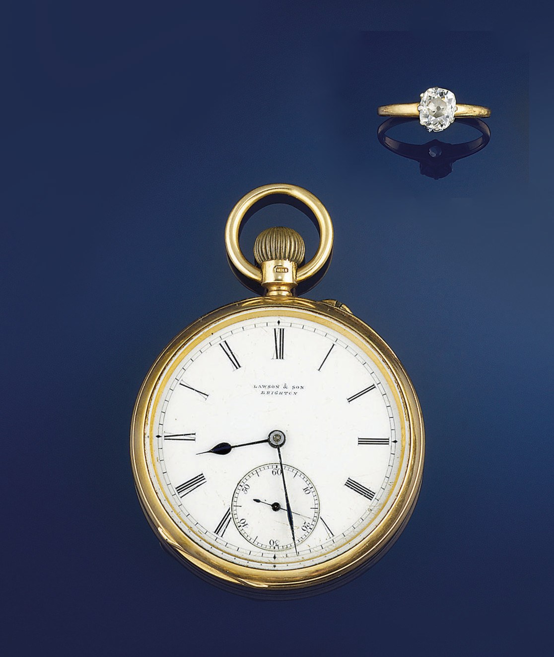 Three rings and a pocket watch