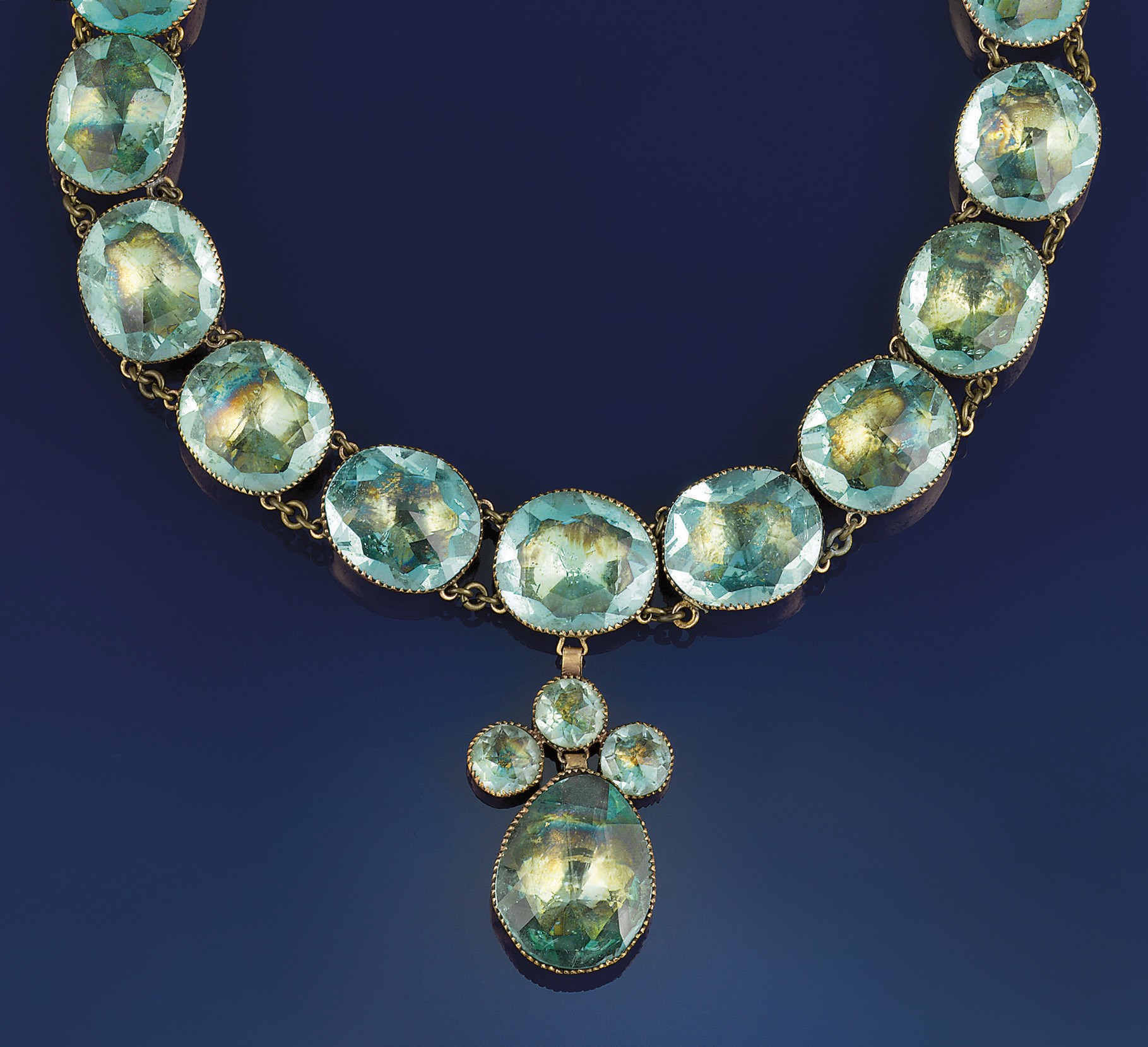 An 18th century paste necklace