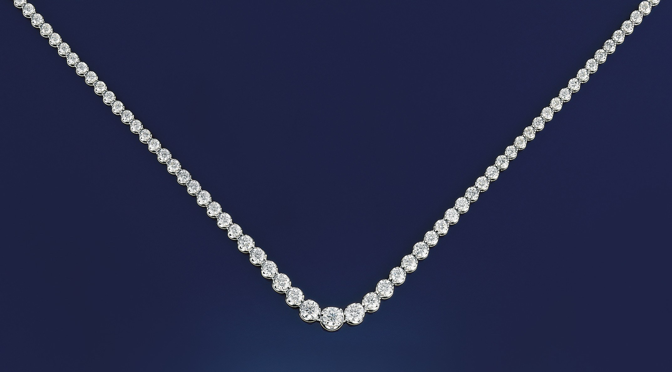 A diamond necklace