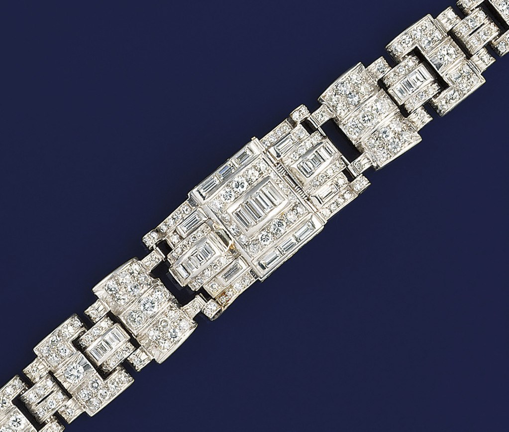 An Art deco diamond bracelet