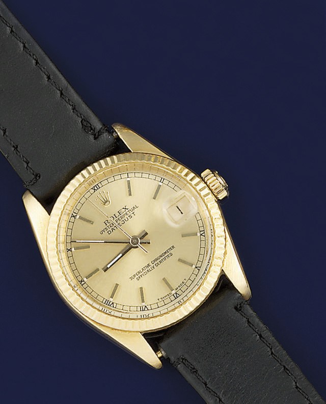 An 18ct. gold automatic wristwatch, by Rolex
